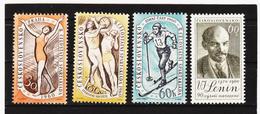 Post222 TSCHECHOSLOWAKEI CSSR 1960 MICHL 1176/78 + 1193 ** Postfrisch SIEHE ABBILDUNG - Unused Stamps