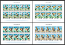 GUINEA REP. 2019 MNH Sparrows Spatzen Moineaux M/S - OFFICIAL ISSUE - DH1918 - Moineaux