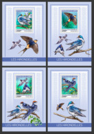 GUINEA REP. 2019 MNH Swallows Schwalben Hirondelles S/S - OFFICIAL ISSUE - DH1918 - Schwalben