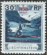 Liechtenstein 1932: Zu+Mi Dienst 4 A Zähnung Dentelure Perforation 10 1/2) * Falzspur Trace MLH (Zu CHF 65.00 -50%) - Service