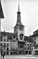 SOLOTHURN → Zeitglockenturm Mir Basler Versicherungen "Charles Vigier" Ca.1950 - Sonstige & Ohne Zuordnung