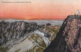 PILATUS KULM → Sonnenuntergang Auf Pilatus-Kulm, Ca.1910 - Autres & Non Classés