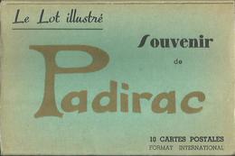 Delcampe - CARNET Complet De 10 Cartes Postales Anciennes De LE LOT ILLUSTRE / SOUVENIR DE PADIRAC. - Padirac