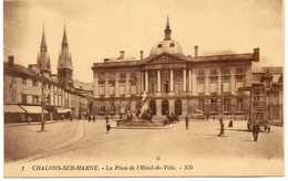 - CPA CHALONS-SUR-MARNE (51) - La Place De L'Hôtel-de-Ville - Photo Neurdein N° 1 - - Châlons-sur-Marne