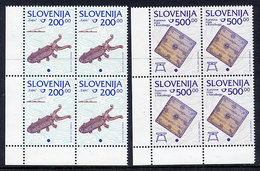 SLOVENIA 1998 Cultural Heritage 200, 500 T In Blocks Of 4 MNH / **.  Michel 245-46 - Slovénie