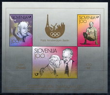 SLOVENIA 1998 Leon Stukelj Block MNH / **.  Michel Block 8 - Slowenien