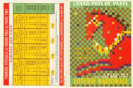 Publicités - Loterie Nationale - Hippisme - Courses De Chevaux - Grand Prix De Paris - Illustrateur Lesourt - Publicidad