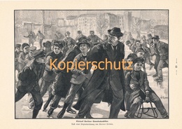 D101 413 Werner Zehme Eislauf Berlin Gemeindeschüler  Druck 1900 !! - Skating (Figure)