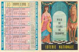Publicités - Loterie Nationale - Hippisme - Courses De Chevaux - Prix De L'Arc De Triomphe - Publicités
