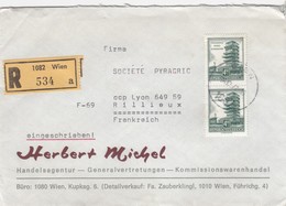 COVER AUSTRIA. 1972. REGISTERED HERBERT MICHEL WIEN TO FRANKREICH. 4,50S MeF - Altri & Non Classificati