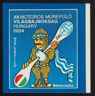 FAI World Aerobatic Championships  - Self Adhesive STICKER - Aerobatics - 1984 HUNGARY Békéscsaba - Airplane Pilot - Stickers