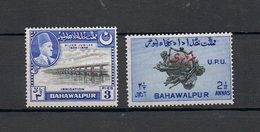BAHAWALPUR - INDE ETAT PRINCIER - LOT 2 TIMBRES NEUFS  , Silver Jubilée Et U.P.U - Bahawalpur