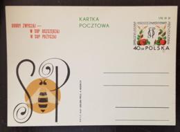 POLOGNE Abeilles, Abeille, Bees, Abejas, Ruche. Entier Postal Illustré Neuf 1967 - Bienen