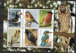 2019 Guernsey  Block  **MNH    EUROPA  -NATIONAL BIRDS - 2019