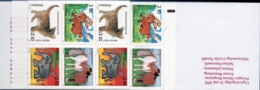 Sweden 1992 Youth Drawwings Stamp Booklet Hare, Horse, Cat. Elephant, Snail, Worm, Ladybug - Autres