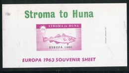 Emissioni Locali (Locals) 1963 - Stroma To Huna ** - Local Issues