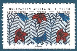 N°1660a Tissu D'inspiration Africaine Autoadhésif Neuf** (issu De Feuille Et Non De Carnet) - Unused Stamps