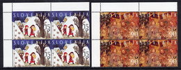 SLOVENIA 1998 Christmas Blocks Of 4 MNH / **.  Michel 240-41 - Slovénie