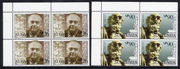 SLOVENIA 1998 Famous Slovenes Blocks Of 4  MNH / **.  Michel 223-34 - Slovenië