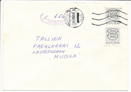 Juurdemaks Postage Due Porto Cover - 6 October 1993 Tallinn PTK - Estonia