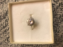 Anello In Argento 925 Con Cristallo Molto Elegante - Ring
