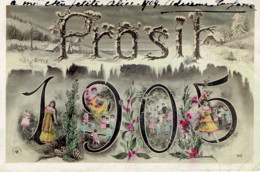 Prosit 1905 Jeunes Filles Postée Le 1/01/1905 - New Year