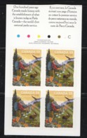 2011  Parks Canada Centennial  Booklet Pane Of 4 Sc 2470 - Neufs