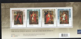 2010 Overprinted <London 2010> Indian Kings In London 1710 Paintings Souvenir Sheet Of 4 Different Sc 2383  MNH - Neufs