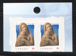 2010 Christmas Issue Madonna And Child Pair From Booklet  Sc 2412 - Neufs