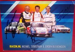 Michael , Sebastiaan And Jeroen Bleekemolen   Signed Card - Handtekening