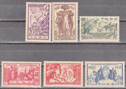 TOGO     SCOTT NO. 258-63      MNH       YEAR  1937 - Used Stamps