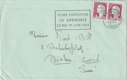 FRANCE 1964 LETTRE DE GRENOBLE - 1960 Marianne (Decaris)