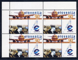 SLOVENIA 1998 Air Traffic Controllers Block Of 4 MNH / **.  Michel 219 - Slovenia