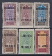 Niger N° 1 / 6 XX Partie De Série : Les 6 Valeurs Sans Charnière, TB - Sonstige & Ohne Zuordnung