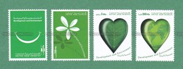 2001 UAE Emirates Emirats Arabes Arabi - DEVELOPMENT & ENVIRONMENT 4v MNH ** - Smile, Flower, Heart, Map - As Scan - Pollution