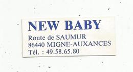 Autocollant , NEW BABY ,86,  MIGNE AUXANCES - Adesivi