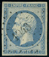 Oblitéré N° 15, 25c Bleu, Oblitéré Losange PC 1943, TB - Other & Unclassified