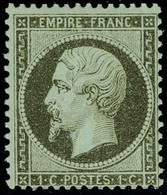 Neuf Avec Charnière N° 19, 1c Olive, Cl, T.B. - Altri & Non Classificati