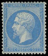 Neuf Avec Charnière N° 22, 20c Bleu Très Bien Centré, T.B. - Sonstige & Ohne Zuordnung