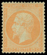 Neuf Avec Charnière N° 23, 40c Orange T.B. Signé A Brun - Altri & Non Classificati