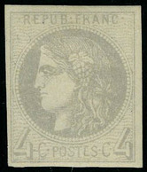 Neuf Avec Charnière N° 41B, 4c Gris Report 2 T.B. Signé A Brun - Altri & Non Classificati