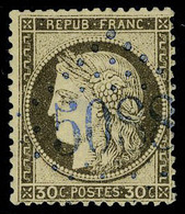 Oblitéré N° 56, 30c Brun, Obl GC 5088 En Bleu Ineboli, Très Belle Frappe, Léger Clair Sur Le Timbre, Rare, Pothion Indic - Andere & Zonder Classificatie