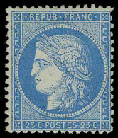 Neuf Avec Charnière N° 60A, 25c Bleu Type I, Cl, T.B. - Autres & Non Classés