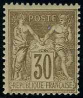 Neuf Sans Charnière N° 80, 30c Brun-jaune, Type II, TB - Otros & Sin Clasificación