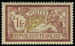 Neuf Sans Charnière N° 121f, 1f Merson, Papier GC, Excellent Centrage, Superbe - Andere & Zonder Classificatie