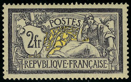 Neuf Avec Charnière N° 122, 2f Violet Et Jaune, Centrage Parfait, Cl, Signé Brun, Superbe - Andere & Zonder Classificatie