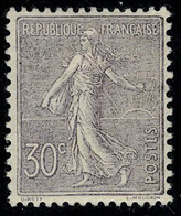 Neuf Avec Charnière N° 133, 30c Lilas Très Bien Centré, Cl, T.B. - Andere & Zonder Classificatie