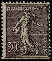 Neuf Sans Charnière N° 133a, 30c Violet Foncé, T.B. Signé Roumet - Andere & Zonder Classificatie