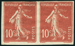 Neuf Avec Charnière N° 137f, Bloc De 4, Froissures De Gomme Sinon T.B. + N° 138g, Paire Hor. T.B. - Andere & Zonder Classificatie