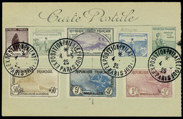 Lettre N° 148/55, La Série Orphelins Sur Carte Postale Obl Expo Philatélique 1925, T.B. - Other & Unclassified